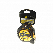 Рулетка ER-71725 7.5м 25мм GOLD металл. корпус с двумя фиксаторами с держателем ЭВРИКА/1/6/48